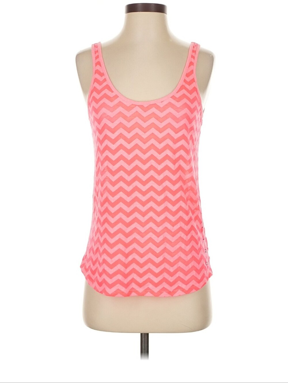 PINK Victoria's Secret Coral Chevron Tank Top - Picture 10 of 11
